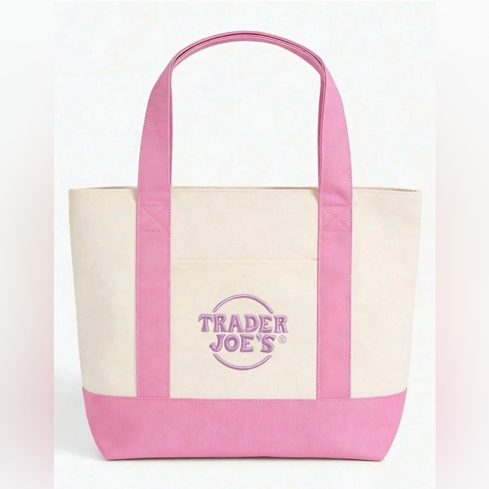Pink and Cream Tote Bag